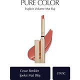 Estee Lauder Mat Bitişli Ruj - Pure Color Explicit Volume Mat Ruj - Renk: Temperature Rısıng - Static