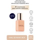 Estee Lauder Seyahat Boy Fondöten - Double Wear Stay-In-Place Fondöten SPF10 (2n1 Desert Beıge) 15ML - 2N1 DESERT BEIGE