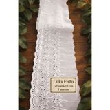Esteks Dantel ve Tekstil Aksesuarları Dantel Fisto Vual Üzeri Işleme Modern 1 Metre