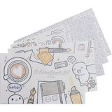 Esterbrook x The Coffee Monster Helen Wang Forgotten Iced Coffee Blotter Paper Kurutma Kağıdı - Krem