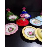 Esterhomedecor 6'lı Kahve Yanı Lokumluk - Renkli