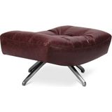 Estetik Decor Lordi Bordo Deri Puf - Standart