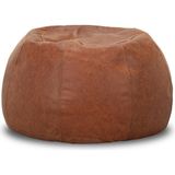 Estetik Decor Taboo Utter Taba Deri Puf - Standart