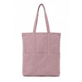 Estetik Kanvas Tote Bag - Büyük Boy Koton Bez Çanta - Minimalist Günlük Omuz Çantası (Lila)
