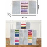 Esti 5 Adet Gri Pencereli Kazak Giysi Hurcu 45*40*30 cm Eşyalarınızı Düzenli Saklama Çözümü