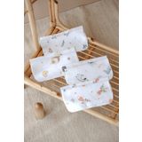 ESTİ Baby 8'li Desenli Müslin Bebek Ağız Mendili %100 Pamuk 25x25 Cm