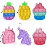 Estian 6 Adet Mini Pop Fidget Basit Dimple Oyuncak, Mini Push Pop Fidget Oyuncak Anahtarlık, Mini Gökkuşağı Kravat Boya Kabarcık Sargı Duyusal Silikon Oyuncak, Otizm Gerilim Stres Giderici Dokunmatik Mantık Oyunu Çocuklar için