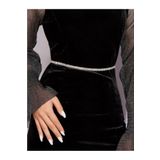 Estilo Lingerie 2 Sıra Su Yolu Kemer, Elbise Kemeri, Taşlı Kemer, Abiye Kemeri