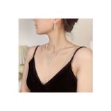 Estilo Lingerie Su Yolu Zarif Kolye Küpe Seti, Hediye Takı Seti, Sevgiliye Hediye, Anneye Hediye