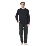 Estiva %100 Pamuk İki İplik Uzun Kol Erkek Pijama Takım