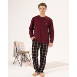 Estiva %100 Pamuk İnterlok Ekose Kareli Erkek Pijama Takım