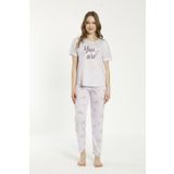 Estiva 22127 Kadın Kısa Kollu Viskon Pijama Takımı