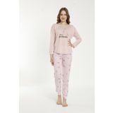 Estiva 22135 Kadın Çiçek Desenli Uzun Kollu Viskon Pijama Takımı