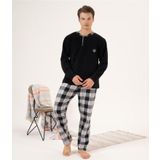 Estiva Ekose Kareli Erkek Polar Pijama Takım