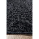 Estiva Home Antrasit Şönil Dokuma Kilim Halı – Hasır / Sisal Desen, Salon, Oturma Odası, Mutfak ve Çocuk Odası Yolluk Halısı - 100 x 200 cm