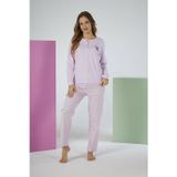 Estiva Kadın Kışlık Patlı Desenli Penye Lycra Pijama Takımı