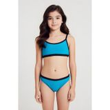Estiva Kız Çocuk Kenar Biyeli Bikini Takımı