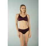 Estiva Luplu Toparlayıcı Yüksek Bel Büyük Beden Mürdüm Kadın Bikini