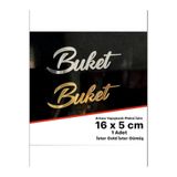 estölye PLEKSİ LAZER KESİM İSİMLİK SÜSÜ 16 X 5 CM 1 ADET GOLD veya GÜMÜŞ