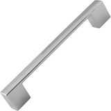 EstoreBox 10 Adet Gölcük Düz Mobilya Mutfak Dolap Çekmece Dolabı Kapak Metal Kulpu Kulbu Krom 128 Mm-12.8 cm