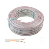 EstoreBox 10 Metre Elektrik Hoparlör Kablosu, 2x0,75 Çiftli Kablo, Tesisat Kablosu, Beyaz