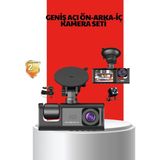 EstoreBox 170° Geniş Açı Ön-Arka-Iç Kamera Seti – Tam Kapsamlı Araç Güvenliği - Adaçayı Yeşili