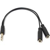 EstoreBox 3.5 mm Erkek 2 Stereo Dişi Çoklayıcı Kablo Ses Sistemi Kablosu Aux Streo Çoklayıcı K