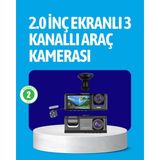 EstoreBox 3 Kameralı Araç Içi Kayıt Cihazı Suya ve Toza Dayanıklı Tasarım