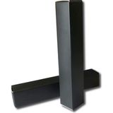 EstoreBox 50 Adet Boş Dudak Parlatıcı Kutu 12 x 2 x 2 cm Maskara Tüp Ambalaj Mat Doku Siyah Dudak Parlatıcı K