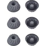EstoreBox Antrasit, Silikon Mini Kek Muffin Kalıbı, 7x3 Cm, Bpa Içermez, Fırında Kullanılır, Makinede Yıka - Altın