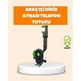 EstoreBox Araç Içi Dikiz Aynası Telefon Tutucu Katlanabilir ve Çok Fonksiyonlu - 000-Siyah