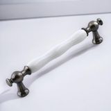 EstoreBox Aruh Porselen Antik Nikel Kulp 160 mm Mobilya Çekmece Mutfak Dolabı Dolap Kapak Kulpları Kulb Kulpu