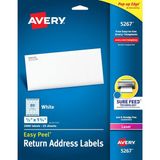 EstoreBox Avery Posta Adresi Etiketleri, Yazıcılar, 2.000 Etiket, 1/2x1-3/4, Kalıcı Yapıştırıcı, Kolay