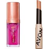 EstoreBox Avon True Nourishing Dudak Yağı 7 Ml. Blossom Avon Tinted Lip Balm Papaya 2 Li Set