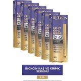 EstoreBox Bioxcin Kaş Kirpik Serumu, Kolajen, Hyaluronik Asit, Hint Yağı, Keratin Peptidleri, 6 Adet - Standart