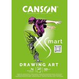 EstoreBox Canson Xsmart Çizim Kağıdı, Beyaz, Çift Taraflı: Dokulu Yumuşak, 150 G/m², Uzun Taraflı Yapışkan