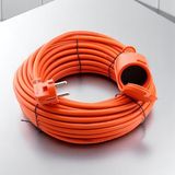 EstoreBox Cca Uzatma Kablosu 40 Metre 3x2.5 mm Ev Tipi Kapaklı Monofaze Topraklı Kablolu Tekli Grup Fiş Priz