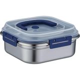 EstoreBox Çelik 1250 ml Kilitli Yemek Meyve Et Buzdolabı Beslenme Saklama Kabı MT106