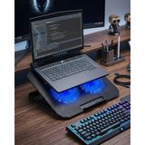 EstoreBox Çift Fanlı Sessiz Laptop Soğutucu 17 Inç Uyumlu Yükseltici Stand - Ahşap