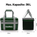 EstoreBox Coolist CL36G 36 Litre Katlanabilir Termos Bez Çanta / Buzluk - -- - Çok Renkli