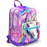 EstoreBox Coral High Dört Bölmeli Unicorn Ortaokul Çantası - Kız Çocuk