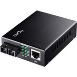 EstoreBox Cudy MC100GSA-20 Single Mode 20 Km Fiber Optik Gigabit Ethernet Medya Dönüştürücü Metal Switch