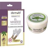 EstoreBox Dermokil El Bakım Maskesi + Nemlendirici El Yüz Bakım Kremi Aloe Vera Özlü 220 Ml, Set
