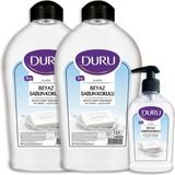 EstoreBox Duru Beyaz Sabun Kokulu Sıvı Sabun 1,5+1,5+300ML