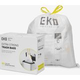 EstoreBox Eko Kolay Dağıtım Rulosu 80 Adet Ekstra Güçlü Ipli Küçük Torbası, 4 Galon Torbası (10-15L)