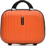 EstoreBox Elatae Makyaj Çantası Portakal Renkli Kırılmaz Şifreli Seyahat Çantası 24X15X35 Cm, 1020-MAKYAJ-102