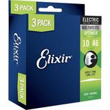 EstoreBox Elixir 10-46 Optiweb Ekonomik 3'lü Set Elektro Gitar Teli (16552)