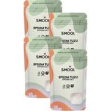 EstoreBox Epsom Tuzu 4'lü Set (4X1000 Gr) Ingiliz Tuzu Katkısız, Banyo Tuzu Ayak Banyosu Peeling 4 kg