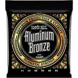 EstoreBox Ernie Ball Hafif Alüminyum Bronz Akustik Gitar Telleri, Ölçü 11-52