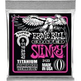 EstoreBox Ernie Ball Süper Slinky Kaplamalı Titanyum Rps Elektro Gitar Telleri, Ölçü 9-42